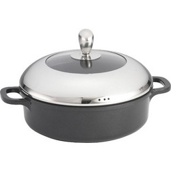 Κατσαρόλα Cast Al INOX με καπάκι Induction 3 4lt 32x25 5x16 5cm TableCraft c484531