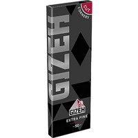 GIZEH - Χαρτάκια για Στριφτό Black Extra Fine 50τμχ