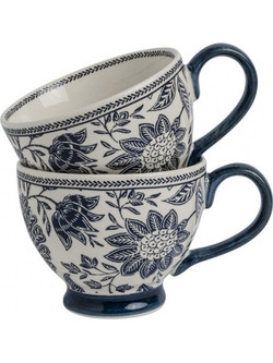 Σετ 2 κούπες XL stoneware 430 ml Laura Ashley Hedingham 184192