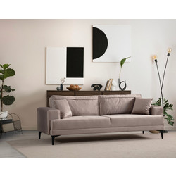 Papatya Astana Τριθέσιος Καναπές Μπεζ 234x100x78cm 560ARE2176