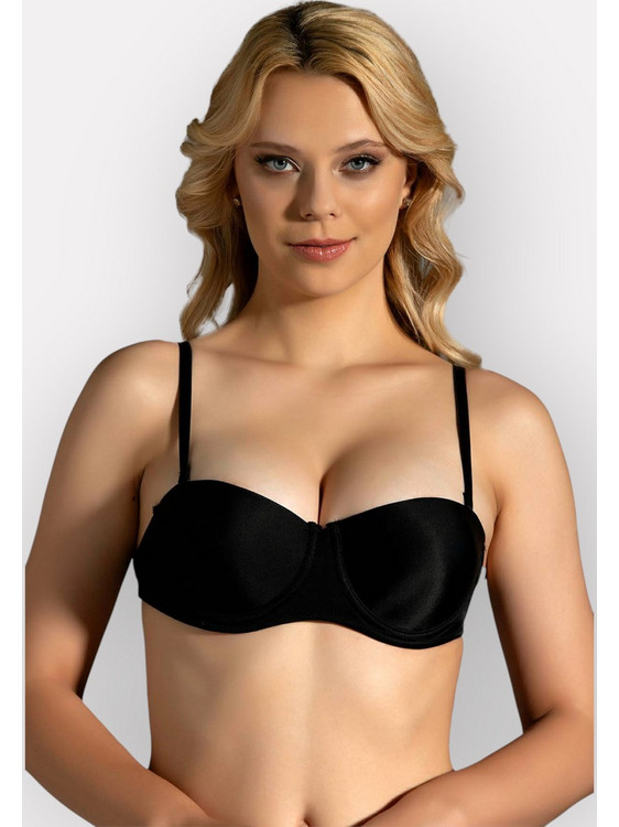 New Bra Lingerie Σουτιέν με Ενίσχυση Μαύρο NB8315