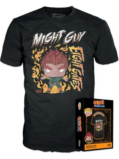 Funko Box: Naruto Boxed Tee T-Shirt 8 Gates Guy (Unisex) - Small