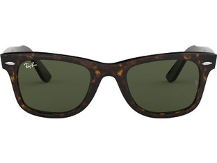 Ray-Ban Wayfarer RB2140 902 Ανδρικά Γυαλιά Ηλίου Τετράγωνα Κοκάλινα Ταρταρούγα με Μαύρο Polarized Φακό