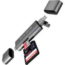 RaidSonic Icy Box IB-CR200-C Card Reader OTG USB-C USB-A & micro USB 2.0 για SD / microSD