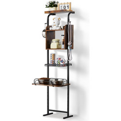 VEVOR Pet Feeding Station with Storage Dog Food & Toy Organizer Raised Dog Bowls