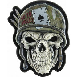 Patch 3D Helmet Skull