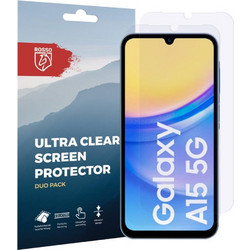 Μεμβράνη Προστασίας Samsung Galaxy A15 Rosso Ultra Clear Screen Protector Οθόνης 2 Τεμάχια - Clear (8719246436826)