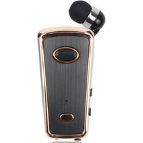AKZ-Q5 Ακουστικό Bluetooth In Ear Πέτου Gold