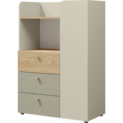 Συρταριέρα Yuki 1D 3S tall -Menta
