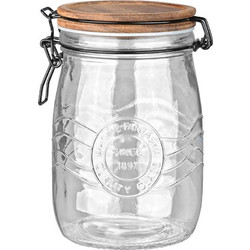 ESTIA ΔΟΧΕΙΟ ΑΠΟΘΗΚΕΥΣΗΣ ALLURE ΓΥΑΛΙΝΟ 1000ml ΜΕ ΚΛΙΠ ΚΑΠΑΚΙ 01-23904