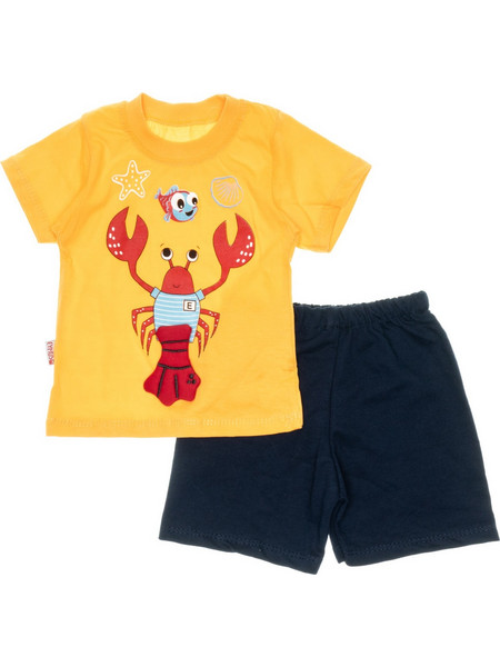 Eymus σετ μπλούζα με σορτσάκι Happy Crab