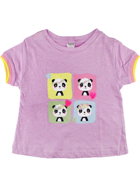 Tuffy παιδική κοντομάνικη μπλούζα Purple Panda