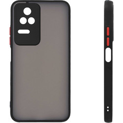 Sonique Color Button Bumper Back Cover Black (Xiaomi Poco F4 5G)