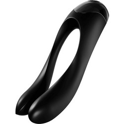Satisfyer Candy Cane Διπλός Δονητής 12cm Μαύρος