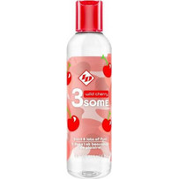 iD 3SOME Wild Cherry Λιπαντικό Gel Νερού Κόλπου Πρωκτού & Μασάζ 118ml