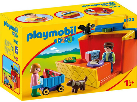 Playmobil 1-2-3 Βαλιτσάκι Μίνι Μάρκετ 9123
