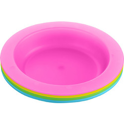 KikkaBoo Rainbow Πιάτα Φαγητού Πολύχρωμα 4τμχ