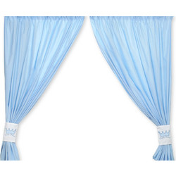 Curtains for baby room- Little Prince/Princess blue