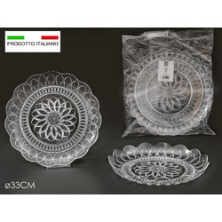 Δίσκος - Πιάτο Γλυκών Πλαστικός Σετ 2Τεμ Φ33cm Art.920455 General Trade