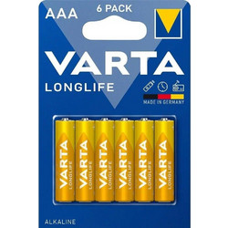 Varta Longlife AAA 6τμχ