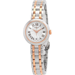Tissot Bellissima Γυναικείο Ρολόι με Ασημί Χρυσό Μεταλλικό Μπρασελέ T126.010.22.013.01