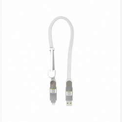 Καλώδιο δεδομένων Rolling Square XLS02R 6 σε 1 30cm - White