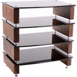 Custom Design Custom Design Milan Reference 10 Hi-Fi 4 Walnut With Black Glass 15761