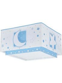 Φωτιστικό Οροφής-Πλαφονιέρα Moon 63236 T 30x30x16,5cm 2xE27 Blue Ango
