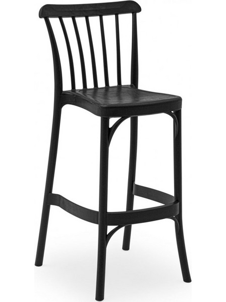 Gozo 75 σκαμπό bar Black 45x53x109(75)cm