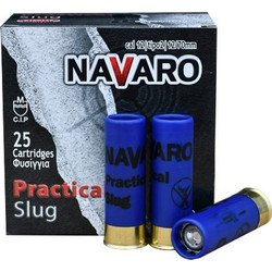 Kirgias Navaro Practical Slug Φυσίγγια Μονόβολα 12Cal 70mm 28gr 25τμχ