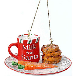 Vetur 10690 Vetur Χριστουγεννιάτικο Στολίδι Polyresin Milk And Cookies 4.5cm