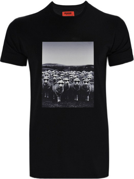 Μπλούζα John Frank JFTCOOL08 Sheep John Frank Μαύρο