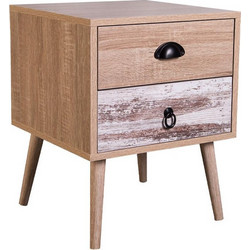 Κομοδίνο Fylliana Lounge Sonoma Oak 40x39,5x50Εκ