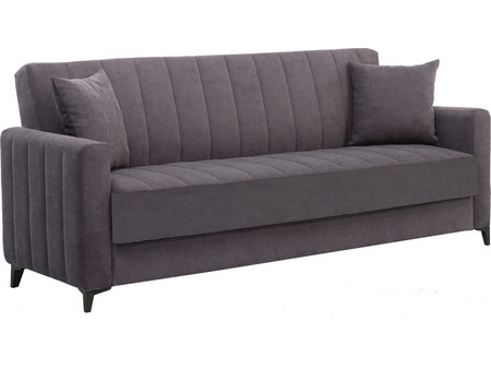 Klikareto Daisy New Τριθέσιος Καναπές Κρεβάτι Γκρι 233x85x90cm 100-03243