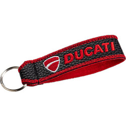 Μπρελόκ DUCATI από τεχνόδερμα με κέντημα