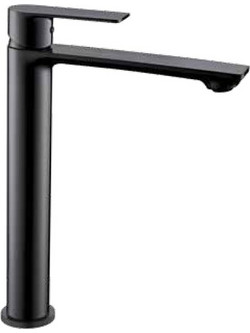 Atena 690512MB Μπαταρία Νιπτήρος Επιτραπέζια Black Mat με Βαλβίδα