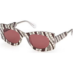Max & Co MO0068 27S Γυναικεία Γυαλιά Ηλίου Cat Eye Κοκάλινα Μαύρα με Ροζ Φακό