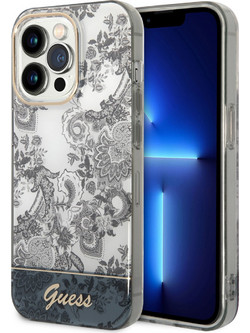 Guess Toile De Jouy Back Cover Grey (iPhone 14 Pro Max)
