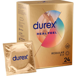 Durex Real Feel Προφυλακτικά Λεπτά με Λιπαντικό 24τμχ