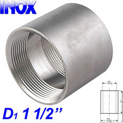 INOX 304 Μούφα 1 1/2"