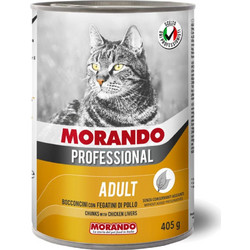 Morando Professional Adult Chunks with Chicken Liver in Gravy 405gr