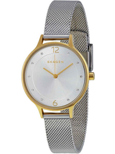 Skagen Γυναικείο Ρολόι με Ασημί Μεταλλικό Μπρασελέ SKW2340