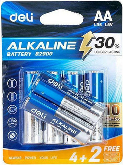 Deli Alkaline LR6 AA 6τμχ