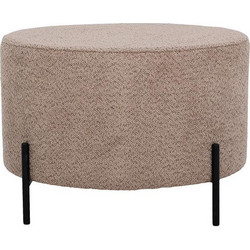 ΣΤΡΟΓΓΥΛΟ ΣΚΑΜΠΟ Fylliana Kristal CAPPUCCINO ΧΡΩΜΑ 60x40εκ 863-225-126