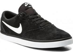 Nike SB Check Solar Ανδρικά Sneakers Μαύρα 843895-001