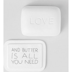 Βουτυριέρα Love And Butter RD0017918 14,5x11x5,5cm White Raeder Πορσελάνη