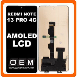 Xiaomi Redmi Note 13 Pro 4G (23117RA68G, 2312FPCA6G) AMOLED LCD Οθόνη + Touch Screen Digitizer Black