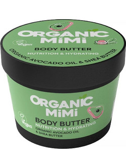 Organic Mimi Nutrition & Hydrating Avocado Oil & Shea Butter Ενυδατικό Butter Σώματος 100ml