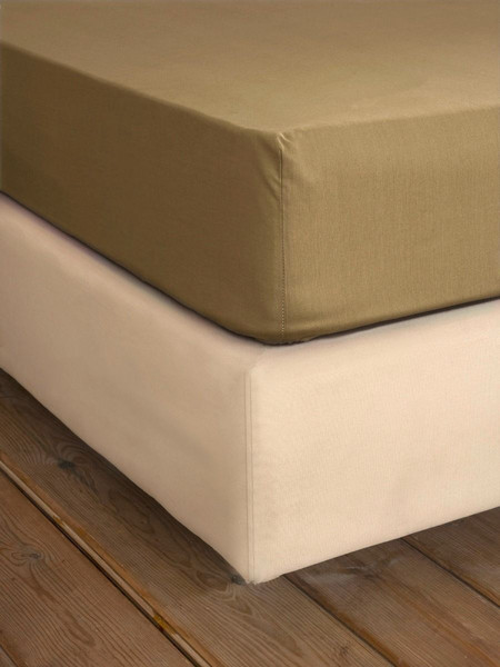 Nima Σεντόνι Υπέρδιπλο Βαμβακερό 240x260 Unicolors Gold Brown