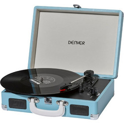 Denver VPL-120 MK2 Πικάπ Βαλιτσάκι με Ηχεία USB Light Blue